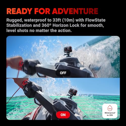 Insta360 Ace Pro - Waterproof Action Camera Co-engineered with Leica, Flagship 1/1.3" Sensor and AI Noise Reduction for Unbeatable Image Quality, 4K120fps, 2.4" Flip Screen & Advanced AI Features