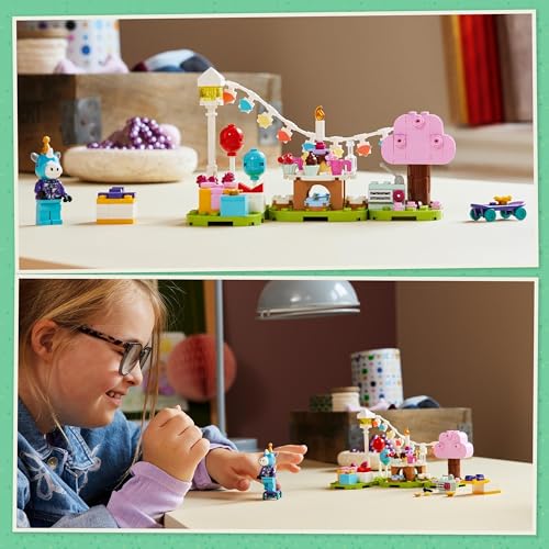LEGO Animal Crossing Julian’s Birthday Party Creative Building Toy for 6 Plus Year Old Kids, Girls & Boys, with Julian Horse Minifigure from the Video Game Series, Birthday Gift Idea 77046