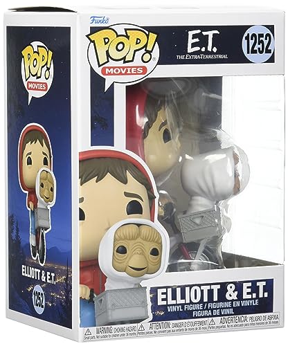 Funko POP! Movies: ET - Elliott - Elliot With ET In Bike Basket - E.T. the Extra Terrestrial - Collectable Vinyl Figure - Gift Idea - Official Merchandise - Toys for Kids & Adults - Movies Fans