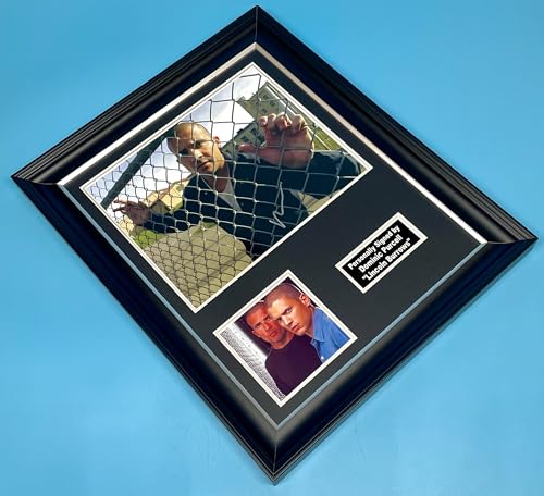 Dominic Purcell Signed Photo In Luxury Handmade Wooden Frame & AFTAL Member Certificate Of Authenticity Autograph Movie Film TV Memorabilia Prison Break Poster Lincoln Burrows