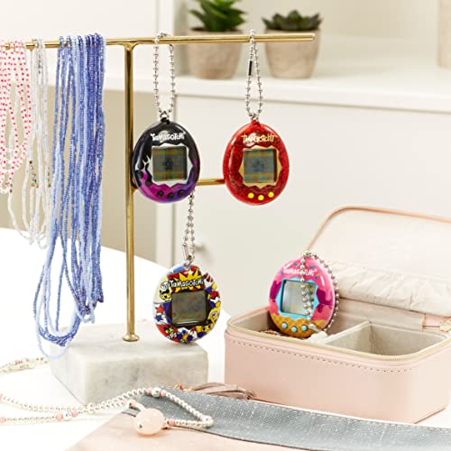 Bandai Tamagotchi Original Rainbow Shell | Tamagotchi Original Cyber Pet 90s Adults and Kids Toy with Chain | Retro Virtual Pets are Great Boys and Girls Toys or Gifts for Ages 8+