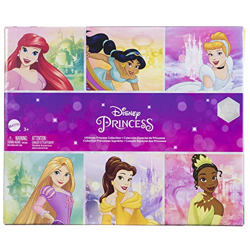 Mattel Disney Princess Toys, 13 Princess Fashion Dolls with Sparkling Clothing and Accessories, Inspired by Disney Movies, Gifts for Kids, HLW43