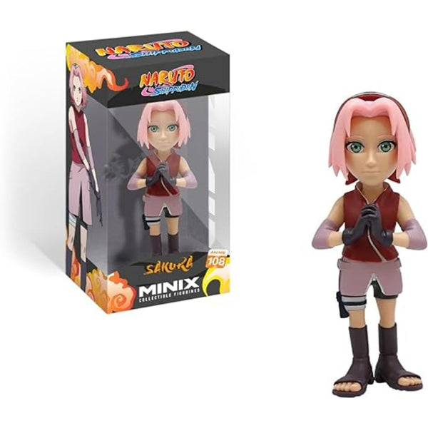 MINIX Bandai Sakura Haruno Model | Collectable Sakura Figure | Bandai Manga And Anime Toys Range | Collect Your Favourite Naruto Figures For An Anime Merchandise Collection