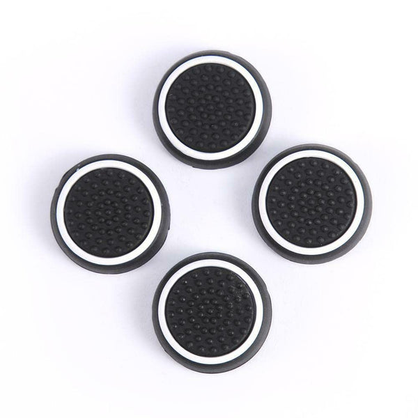 Pack of 4pc Silicone Thumb Grip Stick Cap Cover Controller KeyCaps Grips For PS3, PS4,Xbox360, Xbox One & Xbox Series X S ( Black & White )