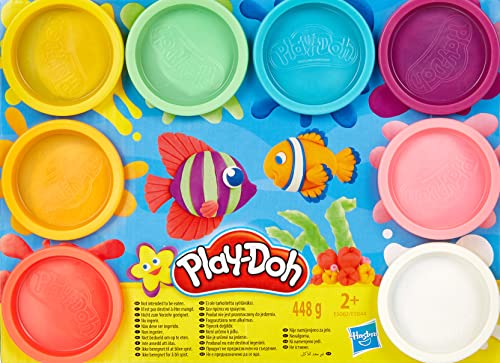 Play-Doh 8 Pack Rainbow Non-Toxic Modeling Compound with 8 Colours, Multicolor, 216 x 57 x 162 millimeters