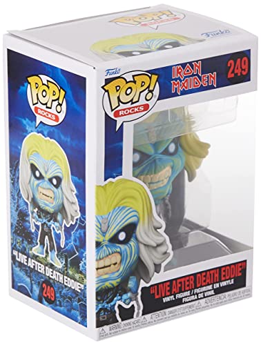 Funko POP! Rocks: Iron Maiden - Skeleton Eddie - Live After Death - Collectable Vinyl Figure - Gift Idea - Official Merchandise - Toys for Kids & Adults - Music Fans - Model Figure for Collectors