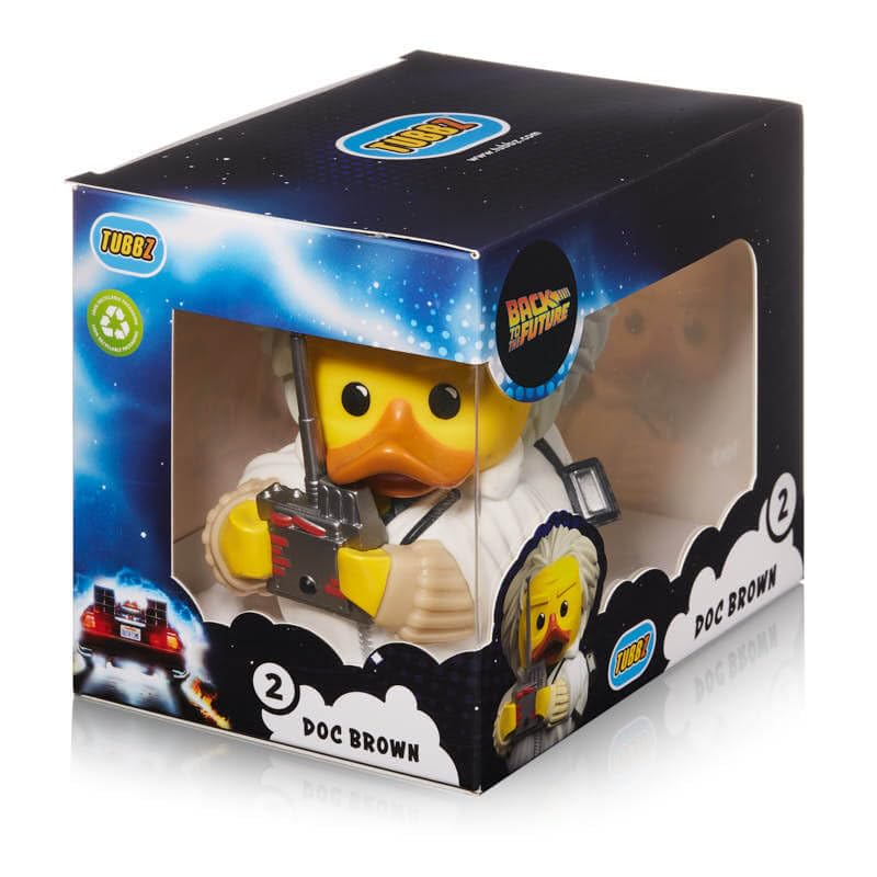 TUBBZ Boxed Edition Doc Brown Collectible Vinyl Rubber Duck Figure - Official Back To The Future Merchandise - TV, Movies & Video Games