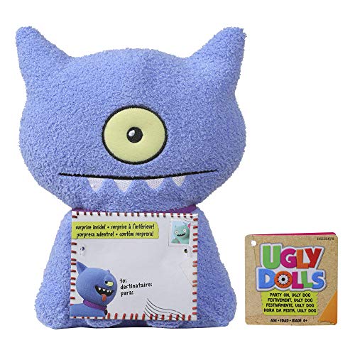 Hasbro Sincerely Uglydolls Party On Ugly Dog Stuffed Plush Toy, Inspired by The Uglydolls Movie, 8" Tall