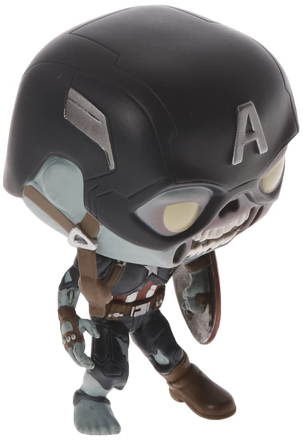 Funko POP! Marvel - What If - Zombie Captain America - Marvel What If - Collectable Vinyl Figure - Gift Idea - Official Merchandise - Toys for Kids & Adults - TV Fans - Model Figure for Collectors