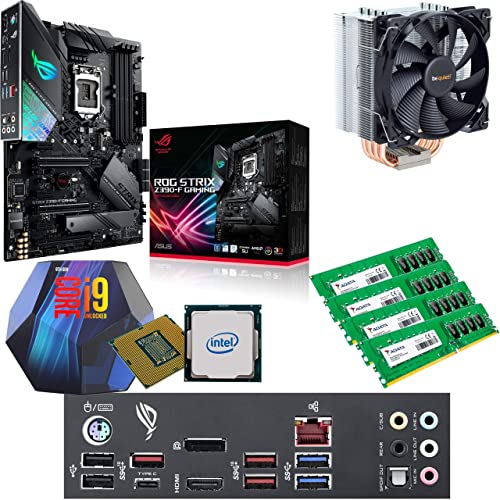 Components4All Intel Coffee Lake Core i9 9900K 3.6GHz (5.0GHz Turbo) CPU, Asus Strix Z390-F Gaming Motherboard, 16GB 2666MHz Adata DDR4 RAM & BeQuiet Pure Rock 120mm CPU Cooler Pre-Built Bundle