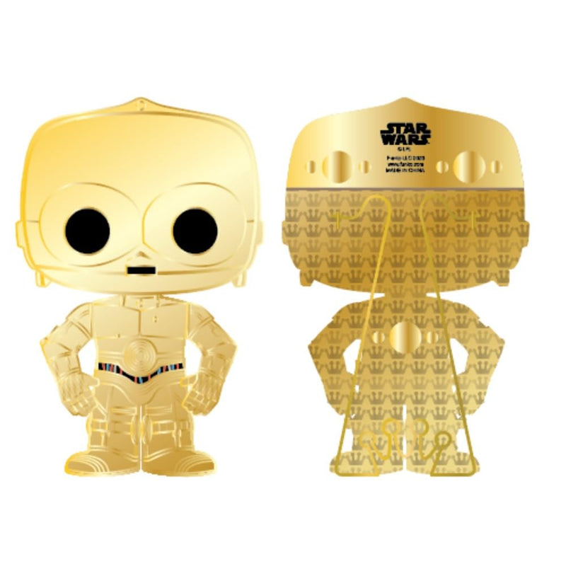 Funko Star Wars Pop! C3PO Lrg Enamel Pin-JO - C-3PO - Star Wars Enamel Pins - Cute Collectable Novelty Brooch - for Backpacks & Bags - Gift Idea - Official Merchandise - Movies Fans