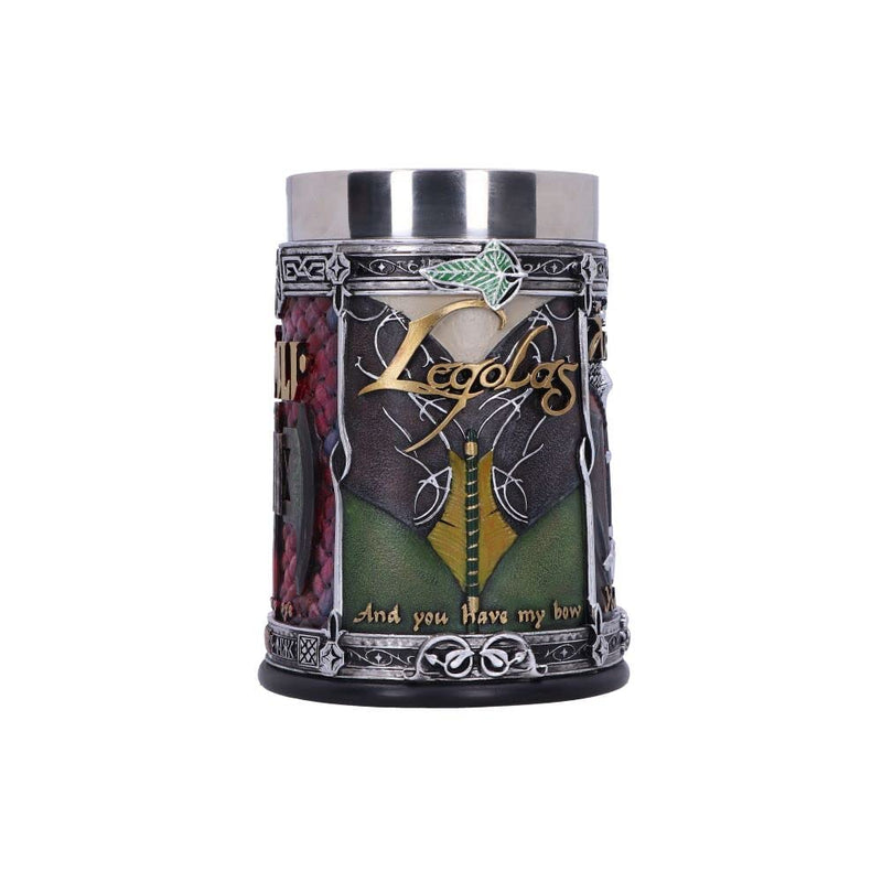 Nemesis Now Officially Licensed Lord of The Rings The Fellowship Tankard, Multi Coloured, 15.5cm