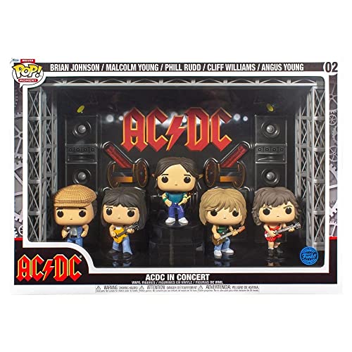 Funko AC/DC pack 5 figurines POP! Moments DLX Vinyl AC/DC in Concert 9 cm