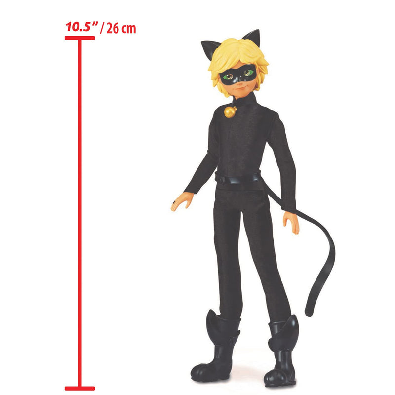 Bandai - Miraculous Ladybug - Superhero Secret Fashion Doll | Adrien Costume Change Cat Noir Toy With Accessories | Transforming Cat Noir Doll | From The Tales Of Ladybug & Cat Noir