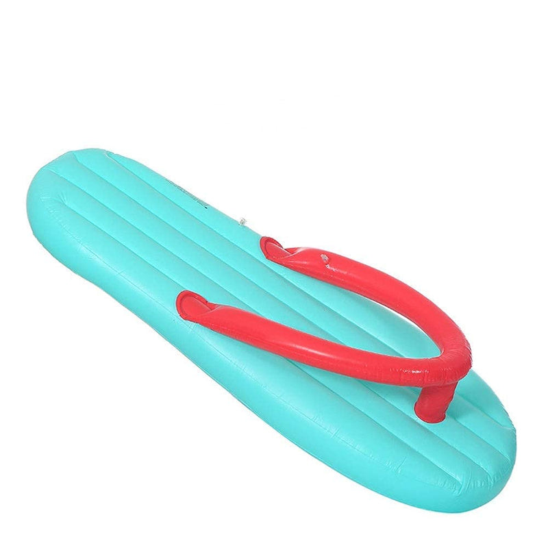 180 * 86cm Inflatable Flip Flop Float Pool Air Mattress Swimming Pool Beach Lounger Floating for Adult Bed Ride-on Pool Party Toys