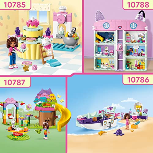 LEGO Gabby's Dollhouse Gabby & MerCat's Ship & Spa Boat Toy with Beauty Salon, Figures and Accessories, Playset for Girls, Boys, Kids 4 Plus Years Old 10786