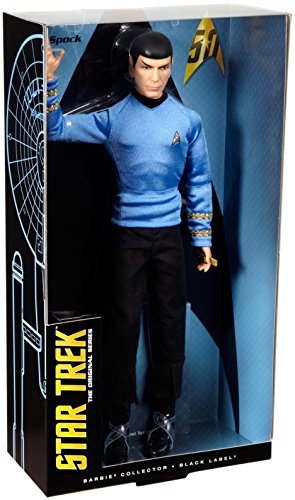 BARBIE MATTEL COLLECTOR DOLL - STAR TREK 50TH ANNIVERSARY THE ORIGINAL SERIES - BLACK LABEL SPOCK (DGW68)