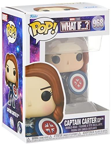 Funko POP! Marvel - What If - Captain Carter - Marvel What If - Collectable Vinyl Figure - Gift Idea - Official Merchandise - Toys for Kids & Adults - TV Fans - Model Figure for Collectors