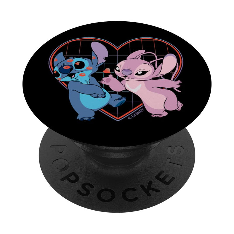 Disney Lilo and Stitch Angel Heart Kisses PopSockets Swappable PopGrip