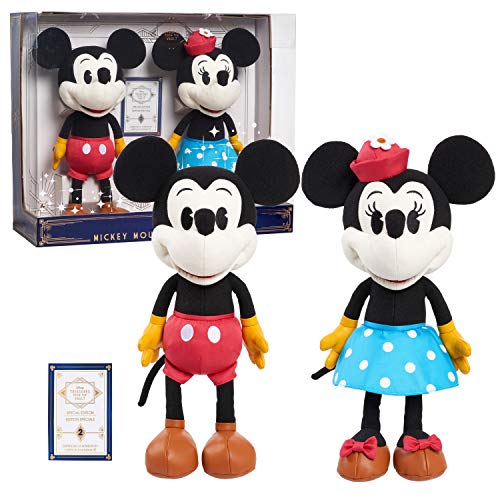 Sinoeem Disney Treasures from The Vault, Limited Edition Mickey Mouse and Minnie Mouse Plush, Amazon Exclusive