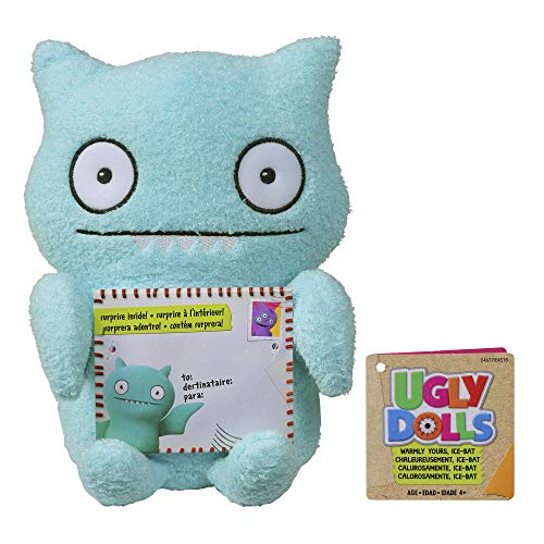 Hasbro Toys Sincerely Uglydolls Warmly Yours Ice-Bat Stuffed Plush Toy, Inspired by The Uglydolls Movie, 8" Tall