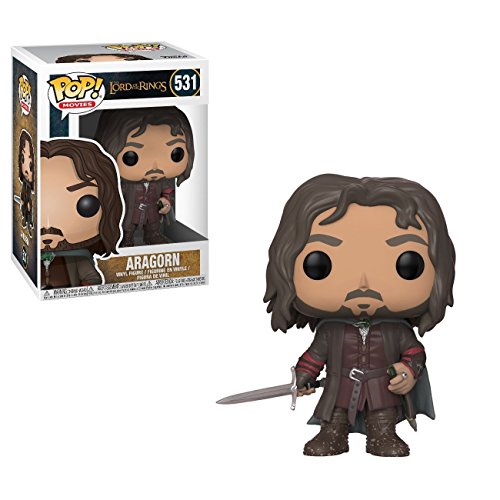 Funko Pop! Movies: The Lord of the Rings - Aragorn Vinyl Figure (Bundled with Pop Box Protector Case)