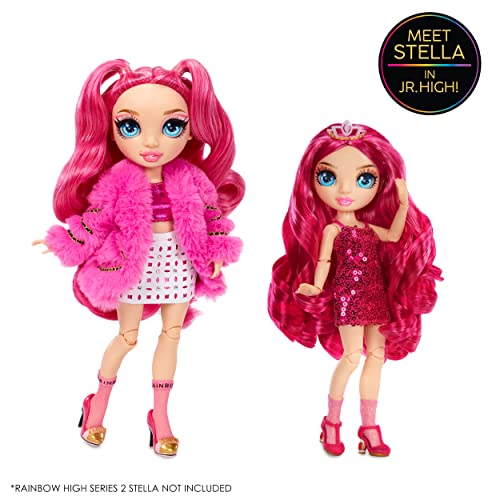 Rainbow High Junior High - STELLA MONROE - 9"/23cm Rainbow Fashion Doll with Outfit and Accessories - Includes Fabric Backpack with Open and Close Feature - Gift & Collectable for Kids Ages 6+