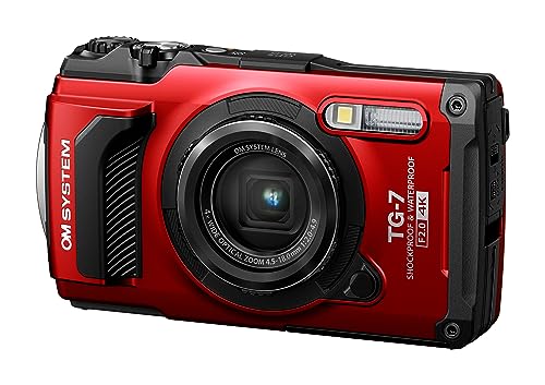 OM System Tough TG-7 Digital Camera - Red (Successor Olympus TG-6)