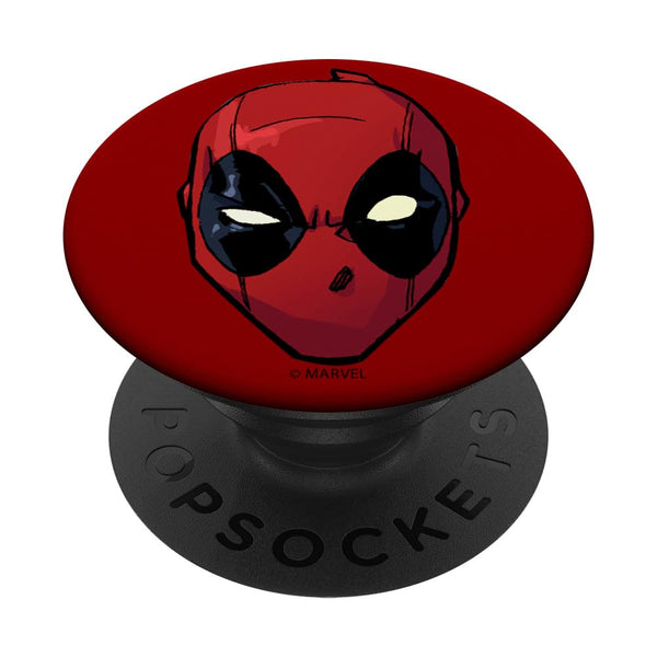 Marvel Deadpool Big Face PopSockets Swappable PopGrip