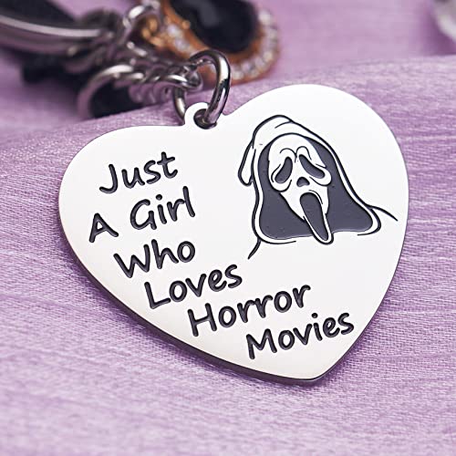 Scream Merchandise Ghostface Keychain Horror Movie Gifts For Teen Girls Daughter Women Birthday Gift Keychains