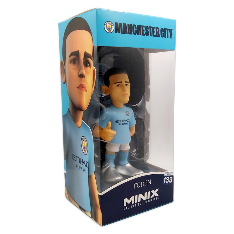 MINIX Bandai Manchester City Phil Foden Model | Collectable Phil Foden Figure | Bandai Football Toys Range | Collect Your Favourite Football Figures And Teams