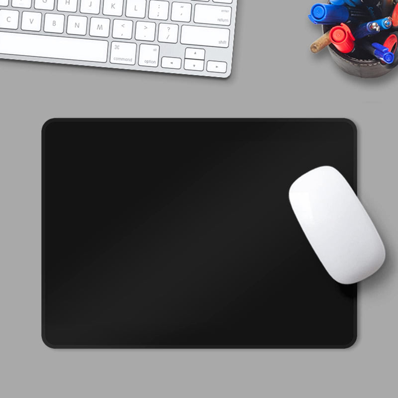 EasyULT Mouse Pad, 210 x 260 x 2mm, Ultra Thin, Improve Speed and Accuracy, Non-slip Rubber (Black)