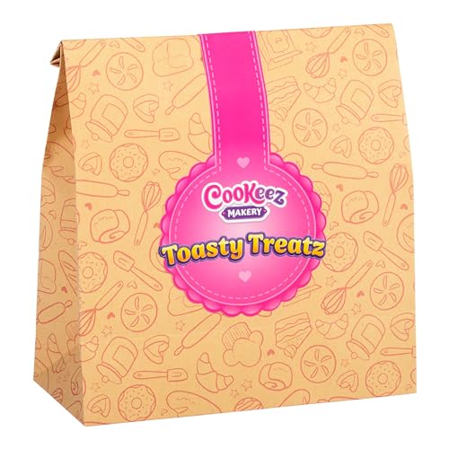 Cookeez Makery Toasty Treatz Toaster Twin Pack | With Scented Plush | Make 2 Soft and Squishy Surprise Plush Friends | Pop-in-Bread And See Surprise Plush Pop Up | Includes Exclusive Bagel Pet