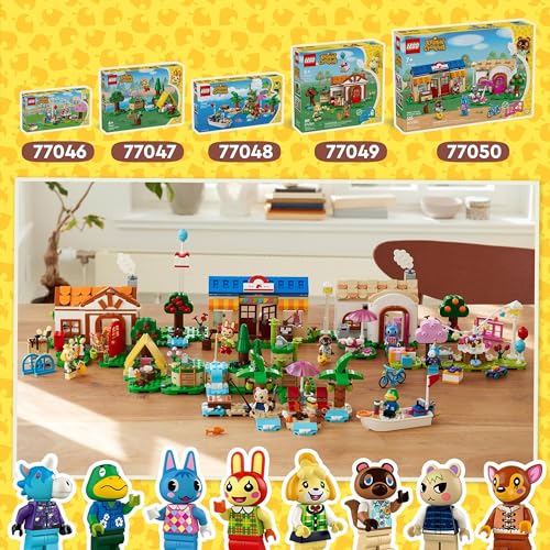 LEGO Animal Crossing Julian’s Birthday Party Creative Building Toy for 6 Plus Year Old Kids, Girls & Boys, with Julian Horse Minifigure from the Video Game Series, Birthday Gift Idea 77046