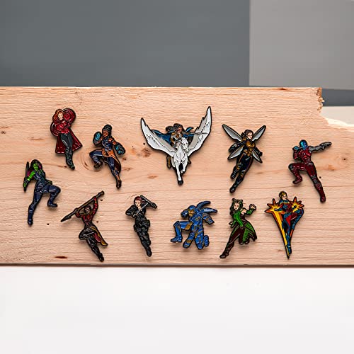 Marvel Studios: The Infinity Saga Endgame Heroes Metal-based and Enamel 11 Lapel Pin Set with Officially Licensed Window Box With Back Support (Amazon Exclusive)