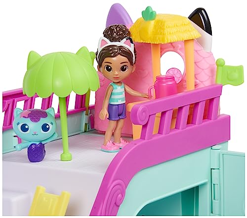 Gabby’s Dollhouse, Gabby Cat Friend Ship, Cruise Ship Toy with 2 Toy Figures, Surprise Toys and Dollhouse Accessories, Kids’ Toys for Girls and Boys 3+