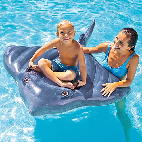 Intex Stingray Ride-On Inflatable Swimming Pool Beach Float Toy -57550NP