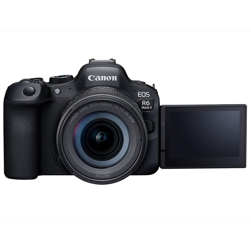 Canon EOS R6 Mark II Full Frame Mirrorless Camera & RF 24-105mm F4-7.1 IS STM | 24.2-megapixels, up to 40fps continuous shooting, 4K 60p, up to 8-stops IS and Dual Pixel CMOS Auto Focus II