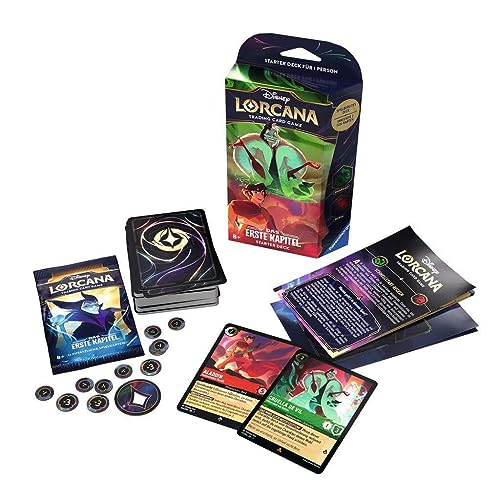 Ravensburger Disney Lorcana Trading Card Game: The First Chapter Starter Deck Emerald and Ruby (German)