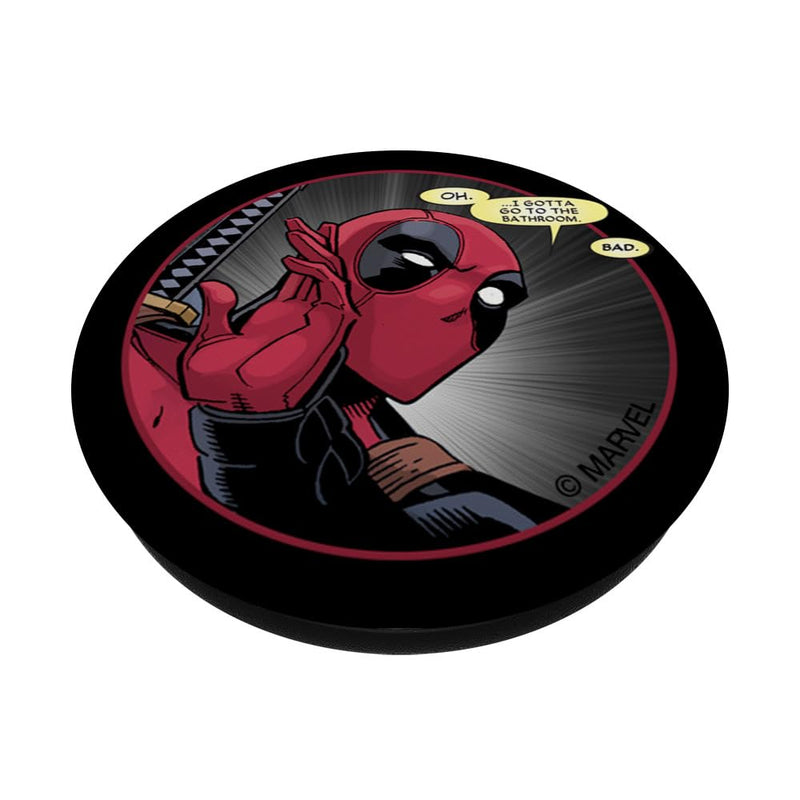 Marvel Deadpool Wade Wilson Gotta Go to the Bathroom Comic PopSockets Swappable PopGrip