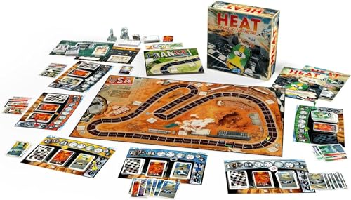 Days of Wonder | Heat: Pedal to the Metal | Racing Game | Ages 10+ | 1-6 Players | 60 Minutes Playing Time, DOW9101, Multicolor