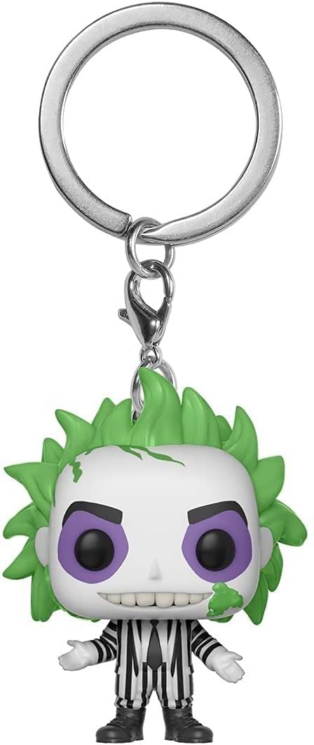 Funko Pop! Keychain Beetlejuice Horror S8 Novelty Keyring - Collectable Mini Figure - Stocking Filler - Gift Idea - Official Merchandise - Movies Fans - Backpack Decor