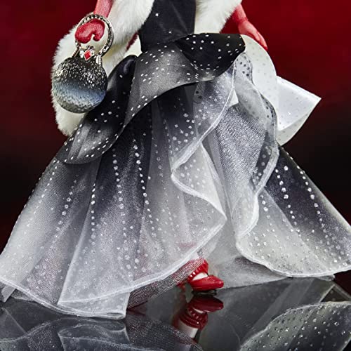 Disney Villains Style Series Cruella De Vil, Contemporary Style Fashion Doll, Collectible Toy for Girls 6 Years and Up