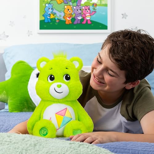 Care Bears | Do-Your-Best Bear 35cm Medium Plush | Collectable Cute Plush Toy, Cuddly Toys for Children, Soft Toys for Girls Boys, Cute Teddies Suitable for Girls and Boys Ages 4+ | Basic Fun 22083