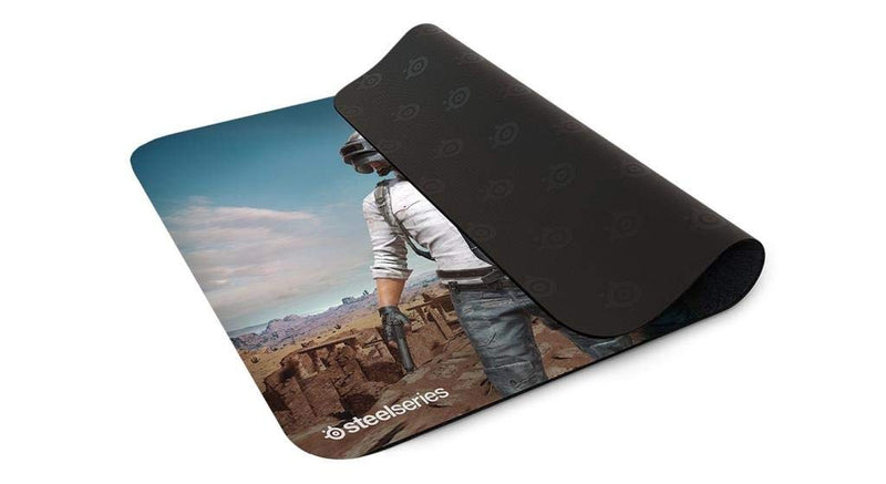 SteelSeries QcK+, Gaming Mouse Pad - 450mm x 400mm x 4mm - Cloth - Rubber Base - PUBG Miramar