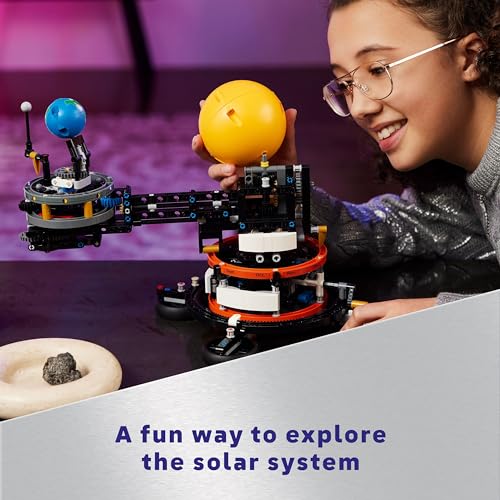 LEGO Technic Planet Earth and Moon in Orbit Model Building Set, Outer Space Toys for 10 Plus Year Old Kids, Boys & Girls, Solar System Toy, Imaginative, Independent Play, Birthday Gift Idea 42179