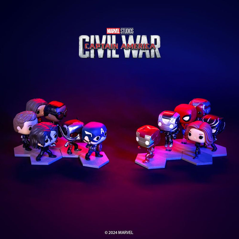 Funko Pop! Marvel: Civil War Build A Scene - Captain America - Amazon Exclusive - Collectable Vinyl Figure - Gift Idea - Official Merchandise - Toys for Kids & Adults - Movies Fans