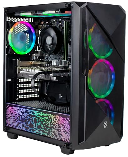 XUM Legend Gaming PC: AMD Ryzen 5 5500, GTX 1650 4GB, 16GB DDR4 RAM, 512GB NVME SSD, 1TB HDD, 500W PSU, aRGB, WiFi, Windows 11