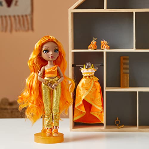 Rainbow High - MEENA FLEUR - Saffron Gold Fashion Doll Includes 2 Mix & Match Designer Outfits with Accessories - For Kids 6-12 Years Old and Collectors