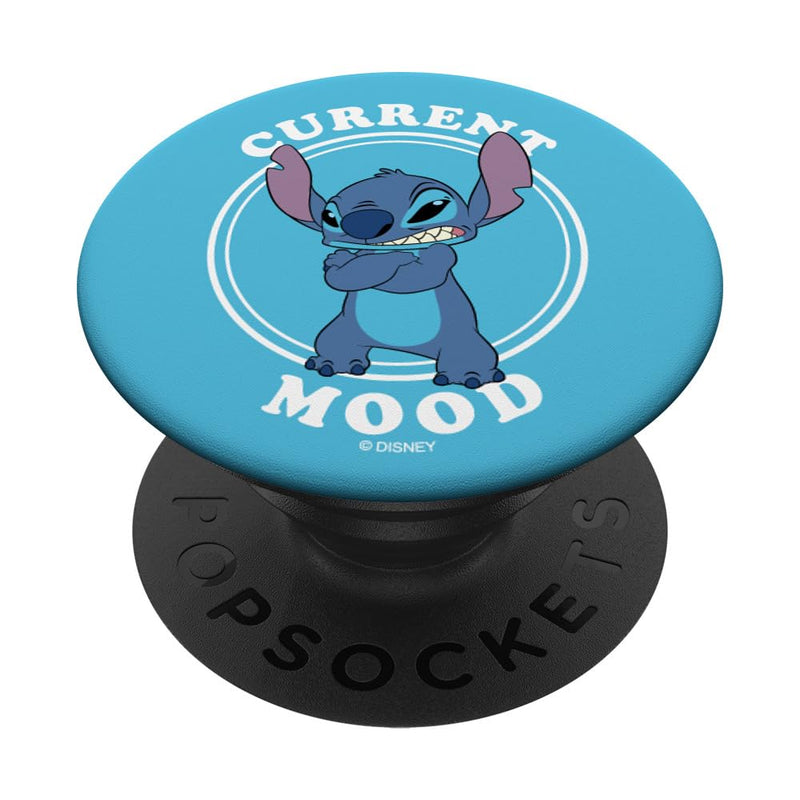 Disney Lilo and Stitch Angry Stitch Current Mood Teal PopSockets Swappable PopGrip